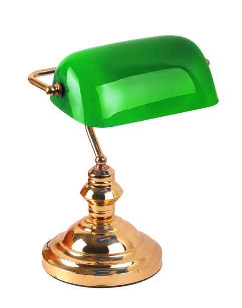 istock Classic style bankers lamp isolated on white 1224786642