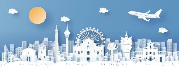 中國地標 - 澳門 圖片 幅插畫檔、美工圖案、卡通及圖標