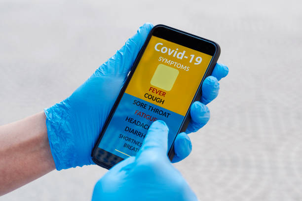 istock man checking some symptoms of the covid-19 1224789307