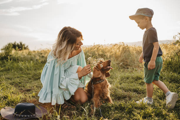istock Happy family in nature 1224789688