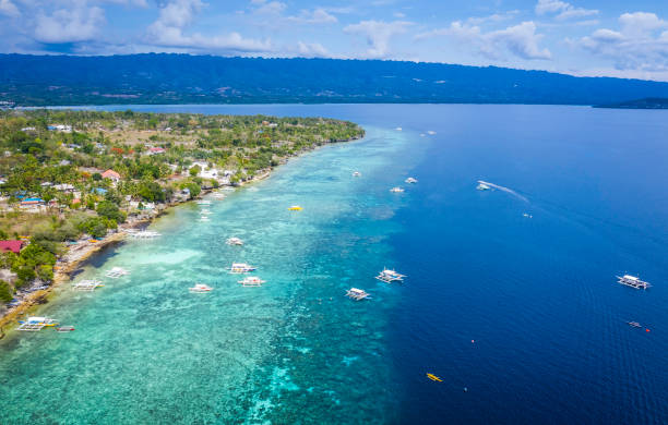 istock op view and roof with seashore Cebu, Philippines 1224790953
