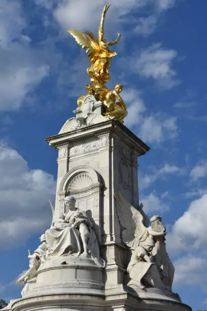 The Victoria Memorial is a monument to Queen Victoria, located at the end of The Mall in London, and designed and executed by the sculptor Thomas Brock (1847-1922). Designed in 1901, it was unveiled on 16 May 1911.