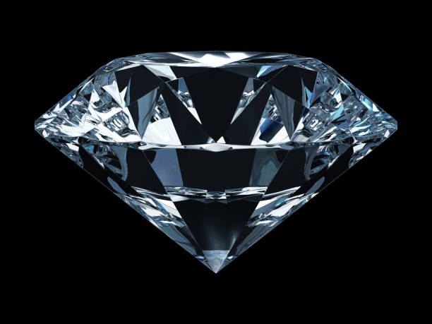 istock Diamond Isolated On The Black Background 1224794700