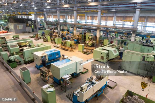 Modern Factory Workshop Stock Photo - Download Image Now - CNC Machine, Store, Factory