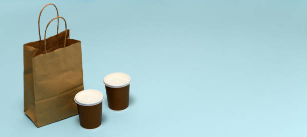 istock Paper package with food and coffee 1224797358