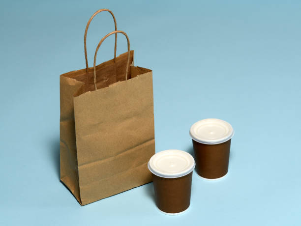 istock Paper package with food and coffee 1224797376