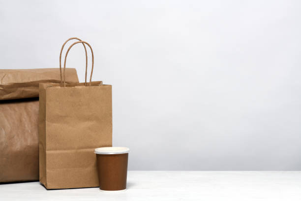 istock Paper package with food and coffee 1224797387