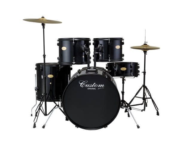 istock Drum set, Percussion String Band Music Instrument Isolated on White background 1224797557