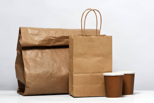 istock Paper package with food and coffee 1224797569