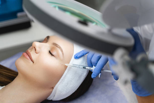 istock Good-looking Caucasian lady getting a beauty injection 1224798861
