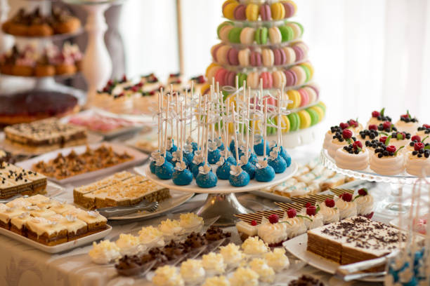 istock delicious candybar with a lot of sweets 1224804895