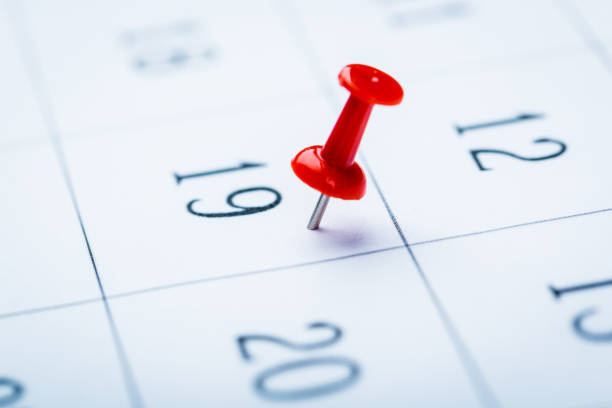 istock 2020 calendar page marked with an important date in red pin. timeline, time, concept, idea, management, background 1224804978