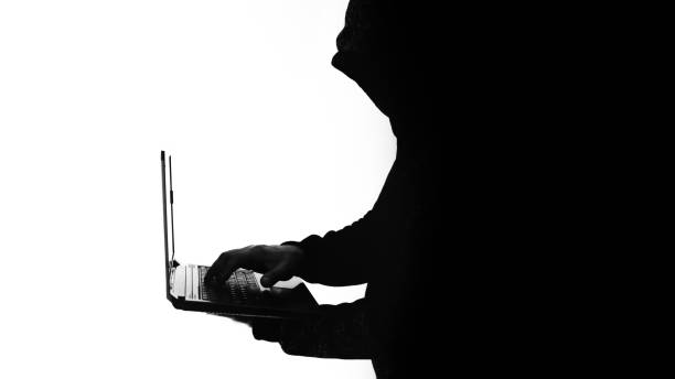 istock Man in hoodie is hacking personal data. Information security. Protection of information concept. Bad password. 1224807861