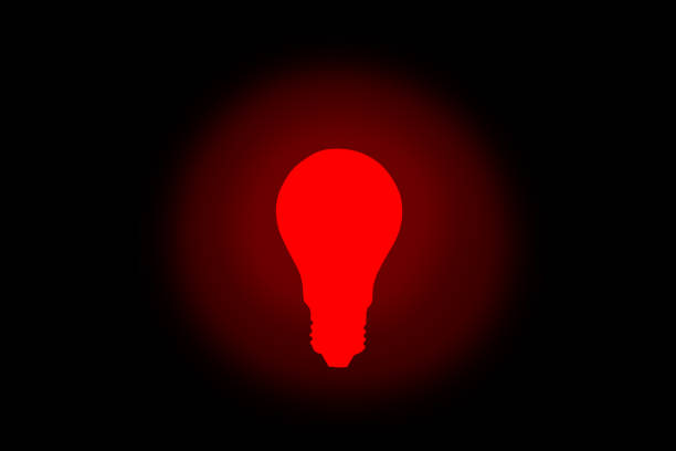 Empty hangar light bulb hole as a huge gate shaped in a concrete wall like creative template