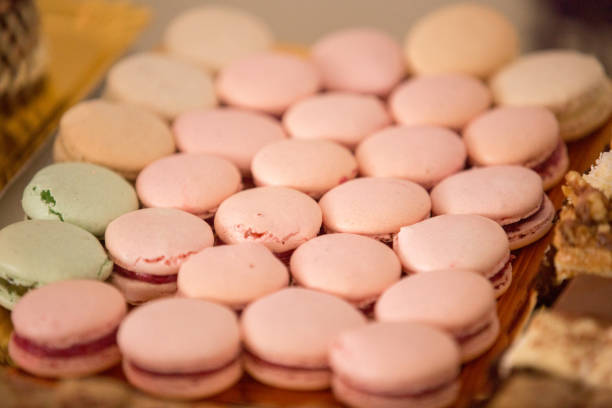 istock Close up with delicious macaroons 1224811239