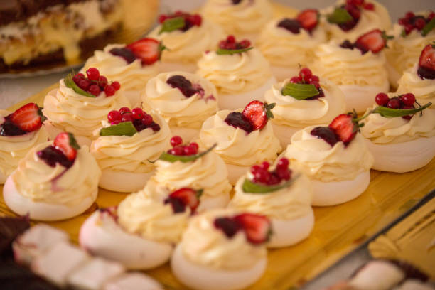 istock plate with delicious mini pavlova 1224811267