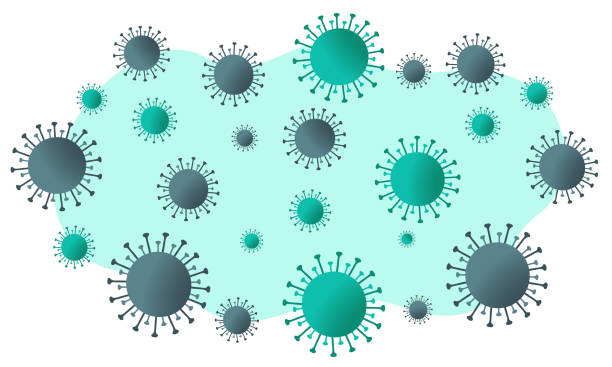 Coronavirus Covid-19 symbol background. vector art illustration