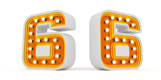 istock Colorful Number light bulb on white background with Clipping path ready to use. Color layer and Deep text 3d rendering Illustration. 1224811649