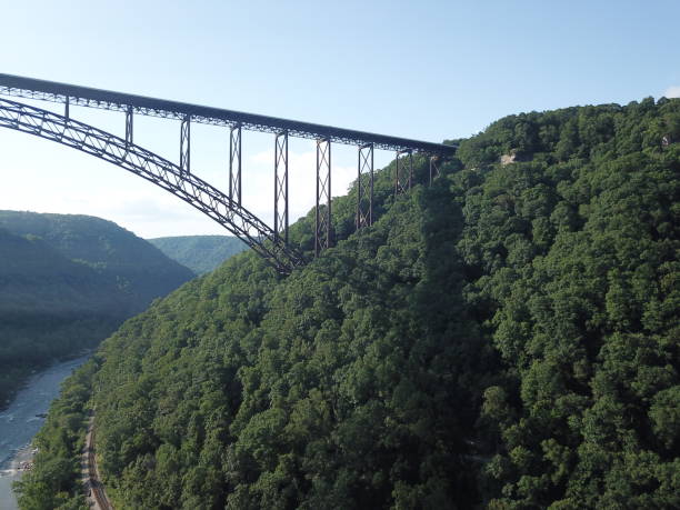 istock New River Gorge Bridge Aerial Photos underneath view 1224814337