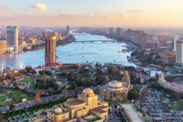 istock Modern Cairo, view on the Nile and the bridges, Egypt 1224815462