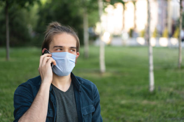 istock Young man wearing protective face mask during Covid-19 quarantine 1224818250