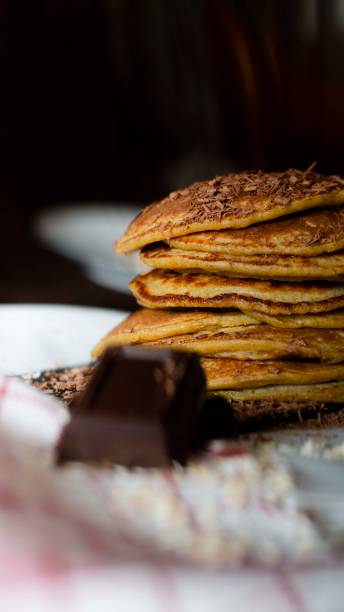 istock oatmeal and banana pancakes 1224822464