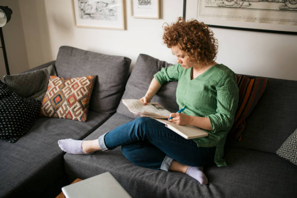 istock An unemployed woman looking for work from home in a modern age 1224825667