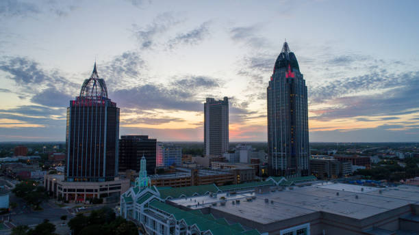 istock Downtown Mobile, Alabama at sunset in May 2020 1224831812