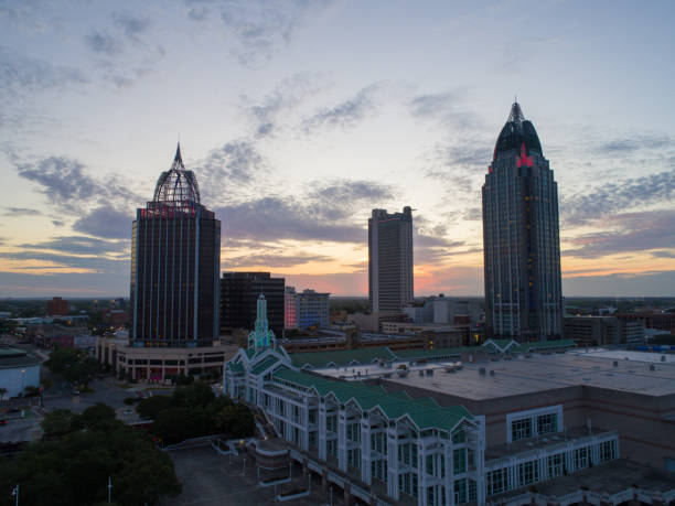 istock Downtown Mobile, Alabama at sunset in May 2020 1224831867