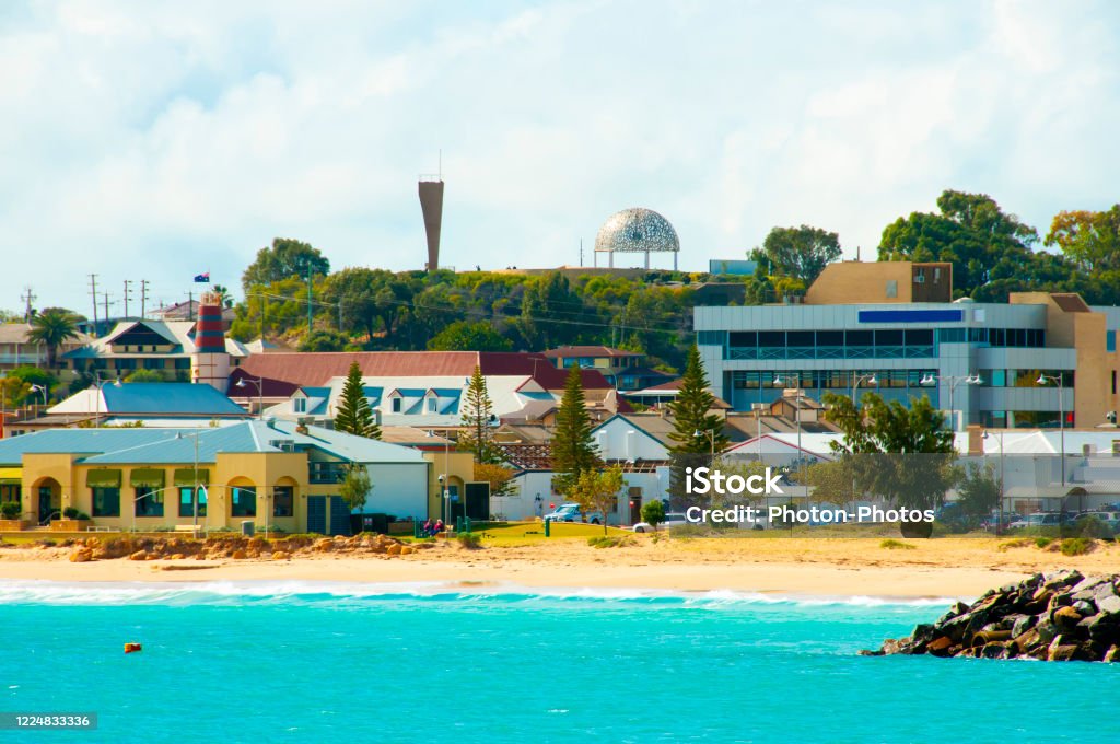 Coastal Town Buildings Coastal Town Buildings - Geraldton - Australia Geraldton Stock Photo