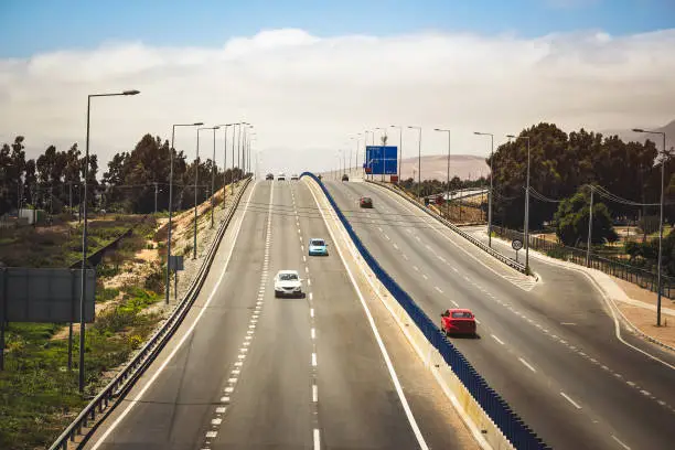 Pan-American Highway in La Serena, Chile