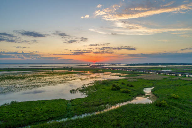 istock Mobile Bay at sunset in May 2020 1224836070