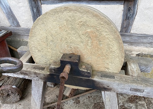 Traditional loom in a Maltese house.