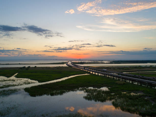 istock Mobile Bay at sunset in May 2020 1224836748