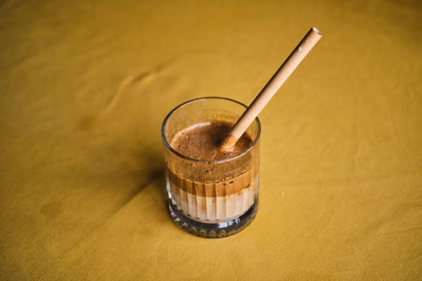 istock Making Dalgona Coffee at home, Preparing Homemade Dalgona Coffee 1224836835