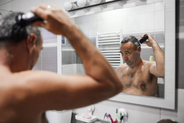 istock Self Haircut At Home 1224837563