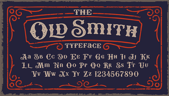 A Vintage Rough Font with upper and lower case and numbers as well. It’s perfect for packaging, posters, and many other purposes