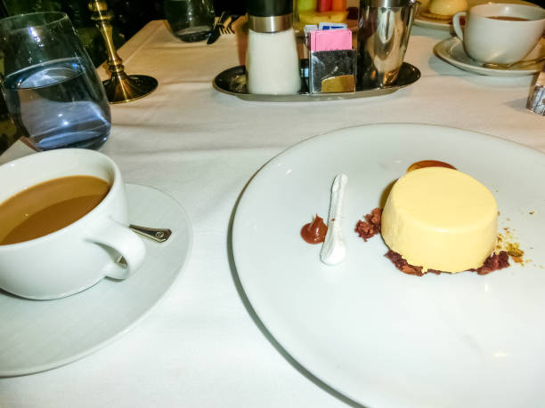 istock Fruit dessert at abstract cruise ship restaurant 1224837884