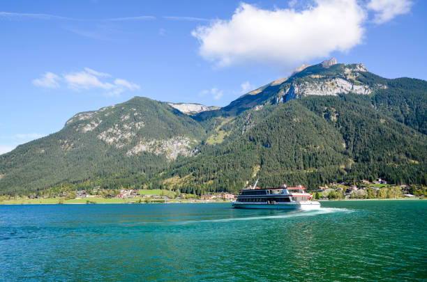 istock Plesure Boat on Achensee (Lake Achen) at Seespitz, Tyrol, Austria 1224841223