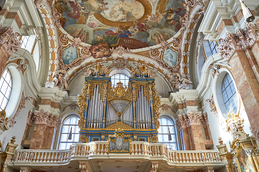 Balkony, Pipe Organ and Paintings