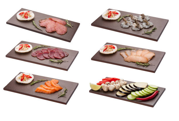 istock Set with snacks (ingredients) for Thai grill. Asian cuisine. 1224841619