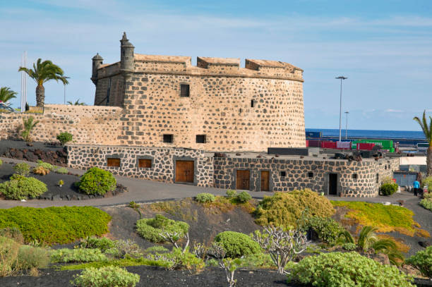 Castillo de San Jose Lanzarote in Arrecife  on the island of Lanzarote, Canary Islands, Spain, Europe, 09. December 2004