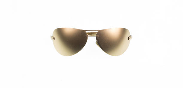 istock golden sunglasses isolated on white background 1224851083