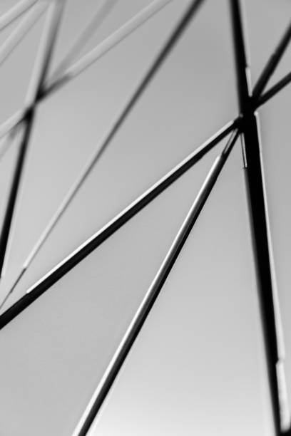 istock Metal wall of triangles 1224853450