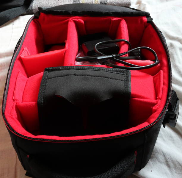 istock DSLR camera bag black and red 1224854753