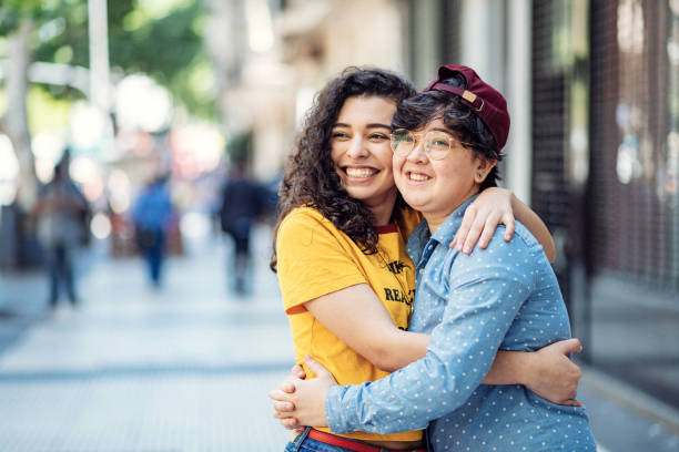 istock Lesbian couple on city break 1224858048