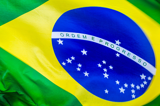Brazilian flag waving in the Sky – Salvador, Bahia - Brazil