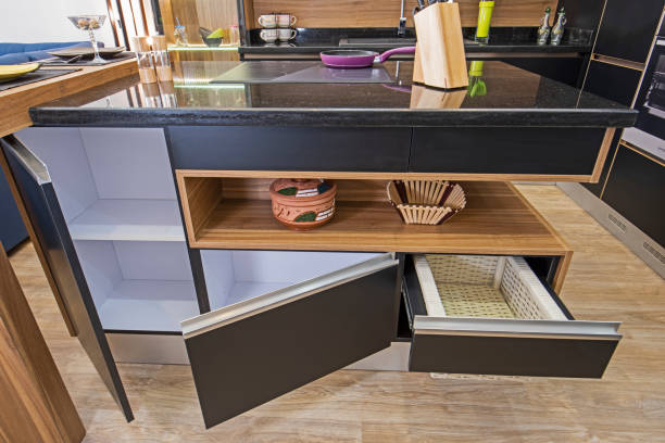 istock Modern kitchen design in a luxury apartment 1224864821