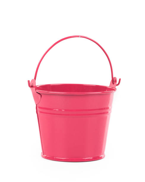 istock Red metal bucket. 1224864862