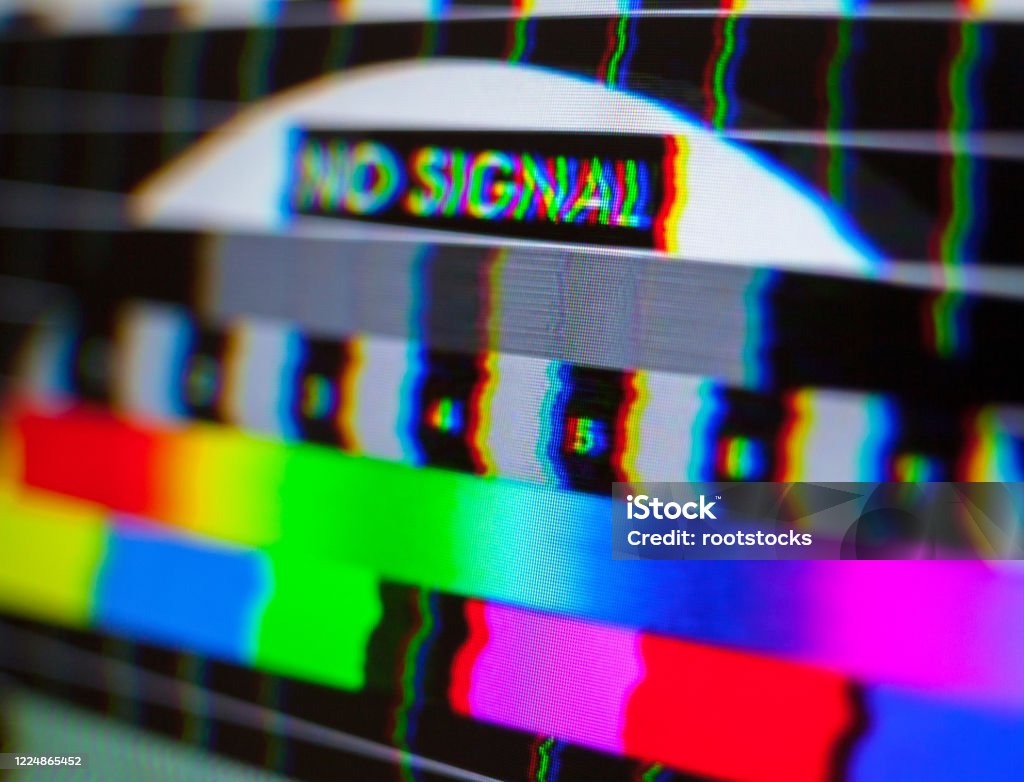 Screen Distortion Test Pattern Test Pattern On The Screen Glitch Stock Photo - Download Image Now ...